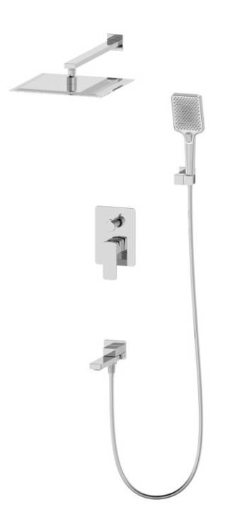 Душевой комплект Oliveeka D OL-939003-BN с внутренней частью, никель матовый