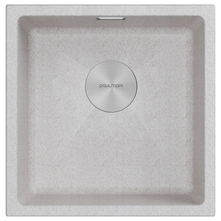Мойка кухонная Paulmark Lumi 45Uni LU45-BE Бежевый, 45.5x46