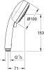Душевая лейка Grohe Tempesta Cosmopolitan 27573002 фото 2