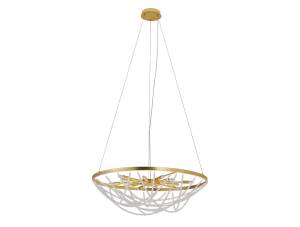 Хрустальная подвесная люстра Newport Эльвира 8650/70 C mat.gold