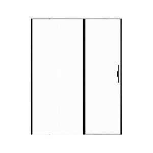 Душевая дверь в нишу Allen Brau Priority 3.31039.BBA профиль черный матовый, 1600x2000