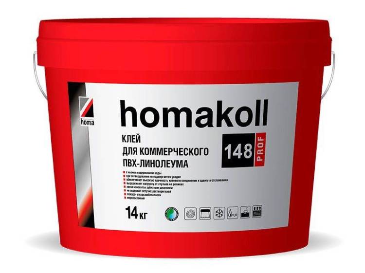 Клей для ПВХ Homakoll 148 Prof морозостойкий 14кг