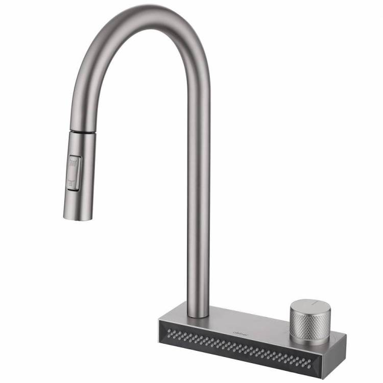 Смеситель для кухни Abber Wasser Kreis AF8114SP с выдвижным изливом, сатин