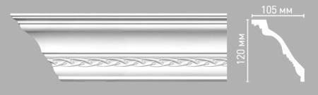 Плинтус потолочный с рисунком DECOMASTER 95107 240x13x12.5