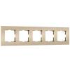 Рамка 5-постовая Werkel Slab W0052911 шампань софт