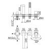 Смеситель на борт ванны Cezares Porta PORTA-BVDM4-BIO белый фото 2