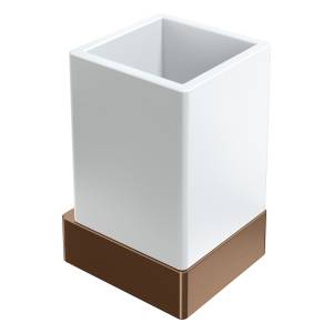 Стакан Boheme Qubic 10724-BRB Brushed Bronze