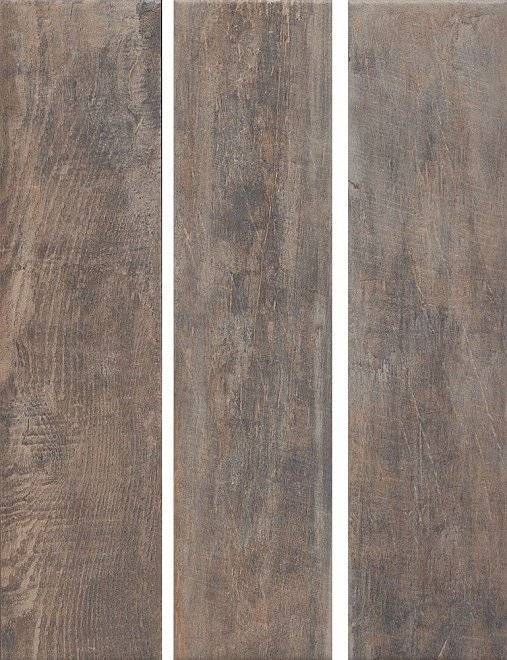 Керамогранит Kerama Marazzi Браш Вуд SG401300N коричневый тёмный 9.9x40.2