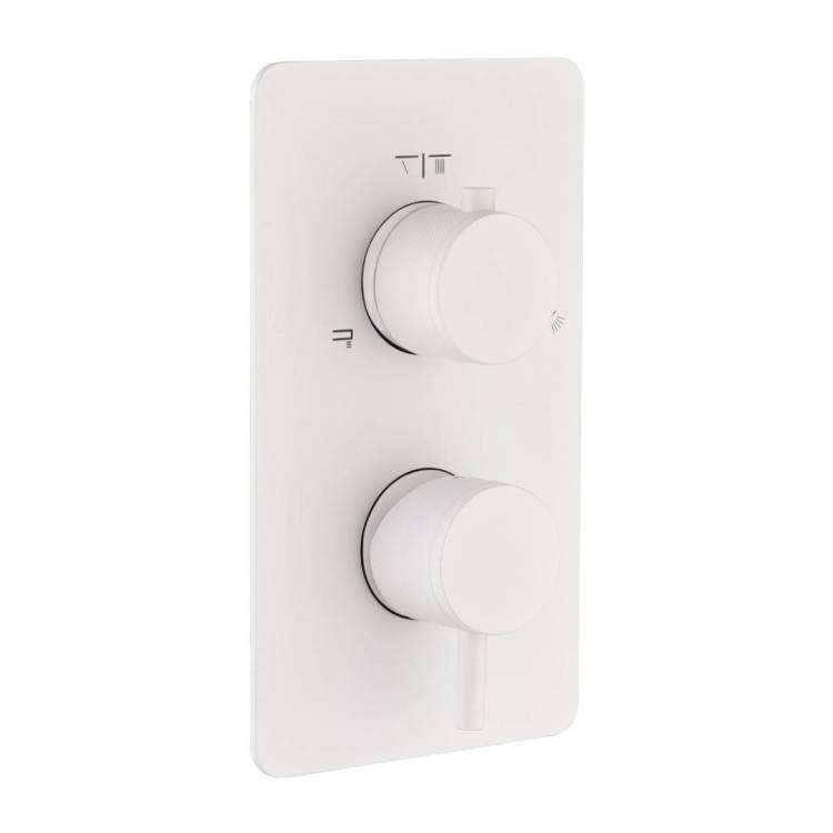 Смеситель для душа Boheme Cell 135-2-MW 2-х проходной, Matt White