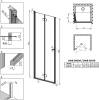 Душевая дверь в нишу Radaway Essenza New DWB 90 L фото 7
