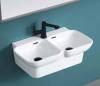 Раковина Cerutti Spa Double Nemi CT9702 двойная подвесная фото 2