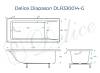 Ванна из искусственного камня Delice Diapason DLR330014-G 150x75, белая глянцевая, без ножек фото 10