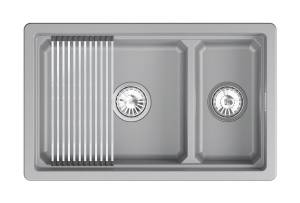 Мойка кухонная Granula Kitchen Space 7304iU алюминиум, 73x45