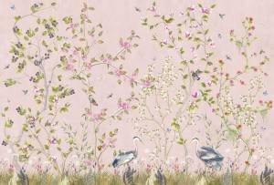 Бесшовные Eco обои Ortograf Chinoiserie 33943 Summer carnival pink Гладь ОЕ-Р2