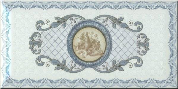 Декор Monopole Ceramica Imperial Azul 1 10x20