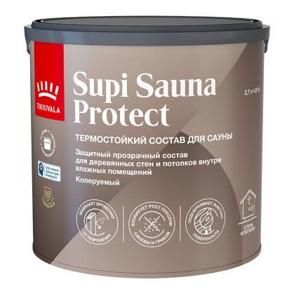 Состав для сауны Tikkivala Supi Sauna Protect EP полуматовый 2.7 л