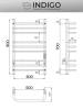 Полотенцесушитель электрический Indigo Brace Lux LCBLE80-50Rt серебристый фото 8