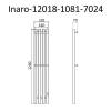 Полотенцесушитель электрический Маргроид Inaro профильный, 1200х180, графитовый серый фото 2
