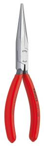 Плоскогубцы KNIPEX телефониста, плоскокруглые губки 54 мм с крестообразной насечкой, 160 мм, чёрные, 1К ручки