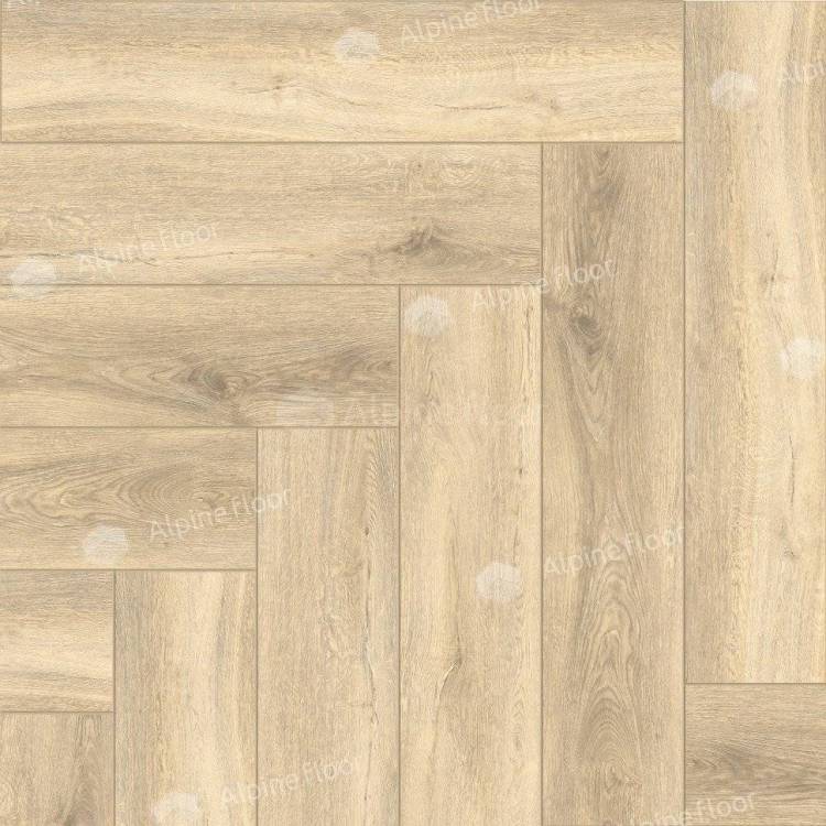 SPC Ламинат Alpine Floor Light Parquet 4/43 4V ЕСО 13-24 Дуб Ригель 600x125