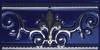 Бордюр Ape Ceramica Noblesse S001227 Cenefa Noblesse Cobalto Silver 20x10