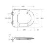 Унитаз подвесной BelBagno Onda BB066CHR/BB870SC безободковый, сиденье микролфит фото 10