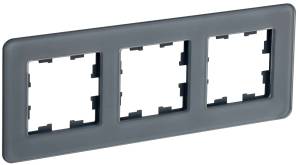 Рамка 3-постовая IEK Brite BR-M32-G-41-K53 графит