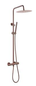 Душевая стойка Boheme Uno 468-T-2-CB с термостатом, Copper Brushed