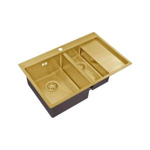 Кухонная мойка Zorg Inox PVD SZR 5178-2-L bronze