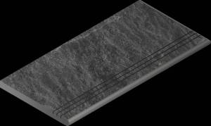 Ступень Italon Материя X2 620040000205 Титаниум закругленная грип правая 30x120