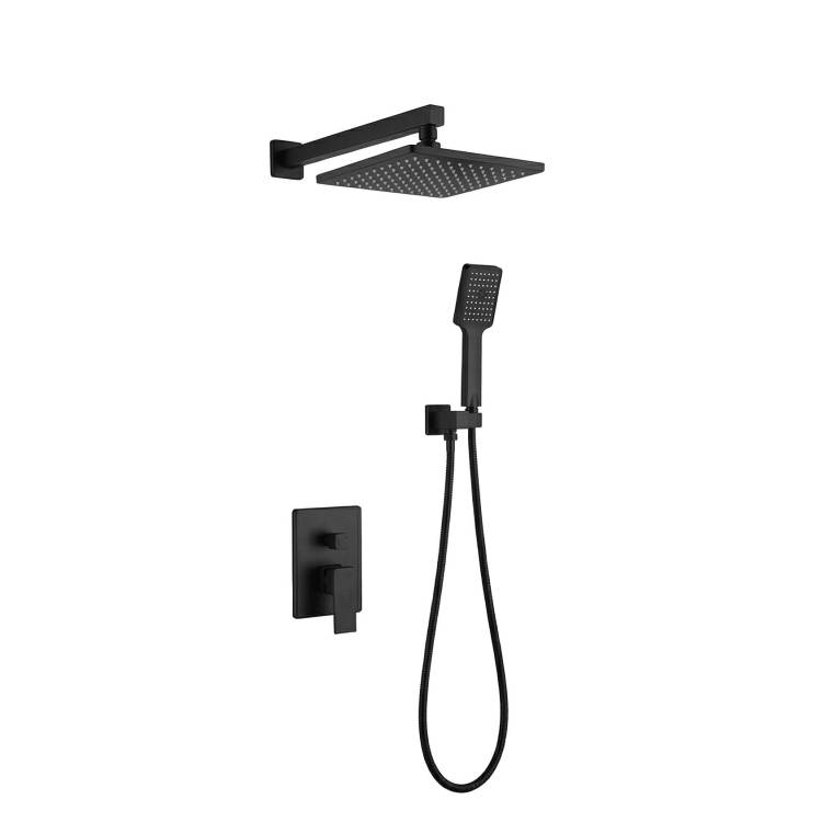 Душевой комплект Vincea VSFW-4211MB черный, встраиваемый