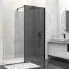 Душевая перегородка Vincea Walk in HS VSW-1HS100GFB профиль черный, стекло матовое тонированное, 100x200