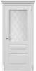 Межкомнатная дверь Verda эмаль Челси, остеклённая, белый 600x2000