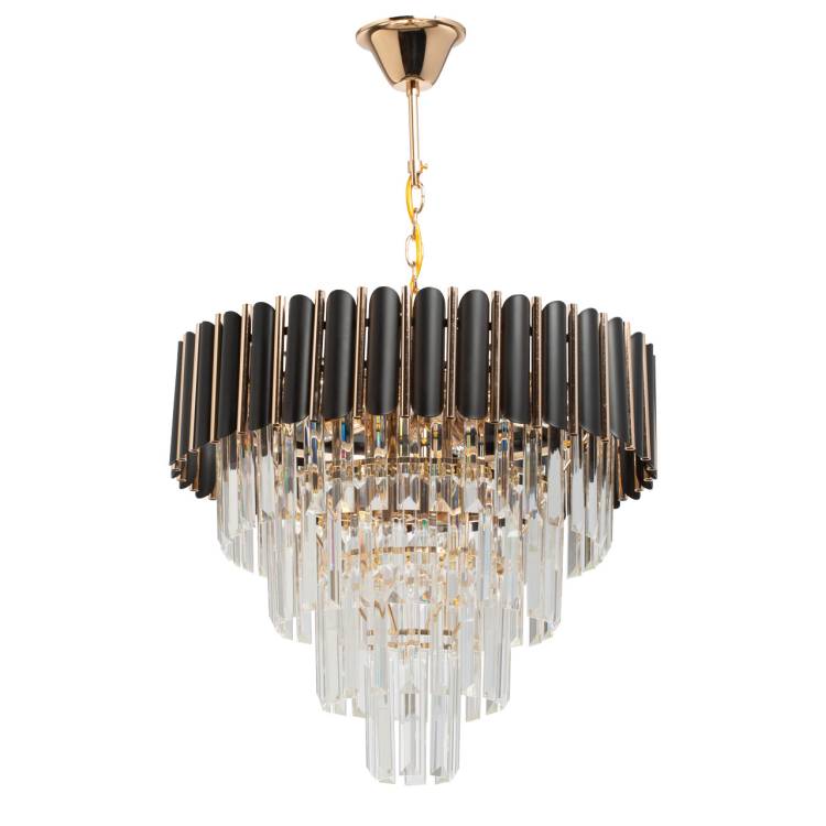 Подвесная каскадная люстра хрустальная De City Бриз 111014308