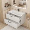 Тумба с раковиной Uperwood Foster New KFosterNEW80w подвесная, белая, 80 см фото 5
