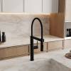 Смеситель для кухни Wasserkraft A8867 сенсорный, с гибким изливом, черный фото 3