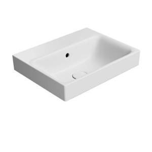 Раковина GSI Nubes 9682009 50 см, белая матовая