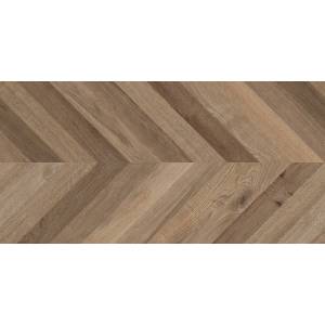 Керамогранит Laparet Wood Lux Walnut Chevron M Коричневый Матовый Карвинг 60x120