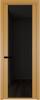 Межкомнатная дверь Profil Doors 2 AGP цвет профиля Золото, стекло безопасное 6 мм черное тонированное 700x2000