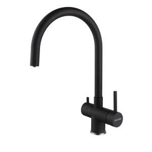 Смеситель для кухни Paulmark Heller He213218-BLM черный