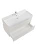 Тумба с раковиной BelBagno MARINO-CER-N 100 Bianco Lucido, раковина BB-8078 фото 4