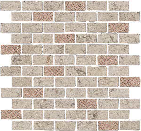 Мозаика Kerama Marazzi Про Лаймстоун Антика MBD015 бежевый матовый 32x30