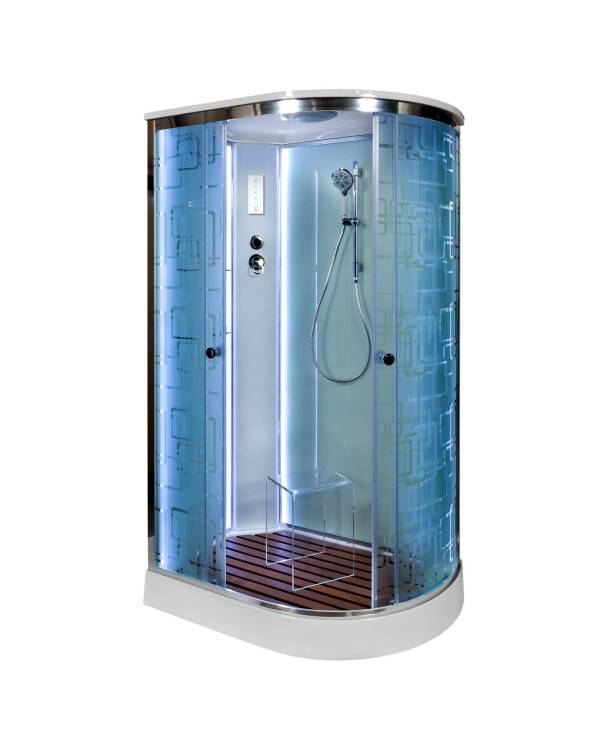 Душевая кабина AvaCan EM1512LLED с подсветкой, 120x80x220