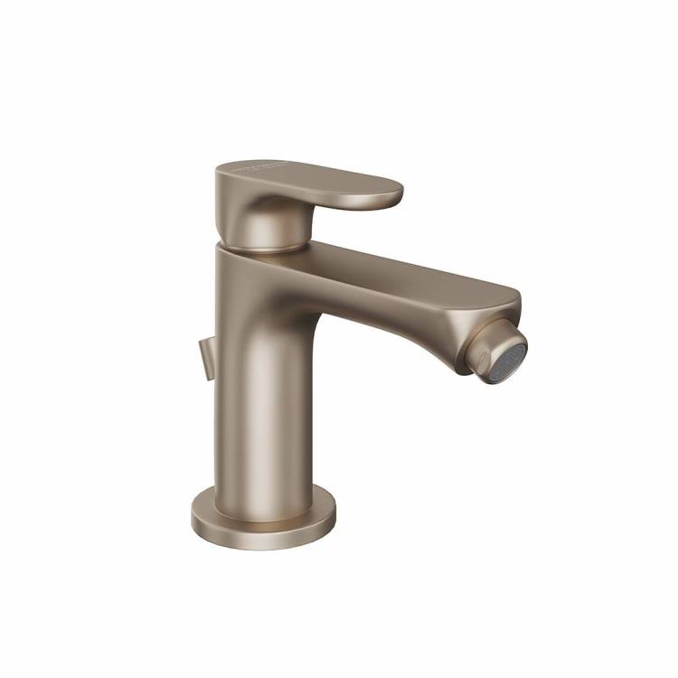 Смеситель для биде Kerama Marazzi Ole (Оле) 69425KM.M0.071 с донным клапаном, золотой атласный