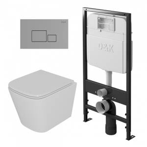 Комплект D&K Berlin DS1431606 белый с кнопкой