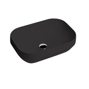 Раковина накладная AXA Decus 8520007 прямоугольная 500х350х150мм, Black Matt