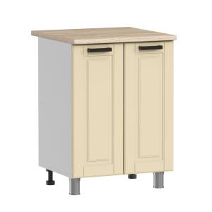 Кухонный модуль напольный Аленушка Астра Н 600 Н00231088 крем,скоба черный