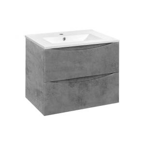 Тумба с раковиной Vincea Mia 700 2 выкатных ящика, Beton