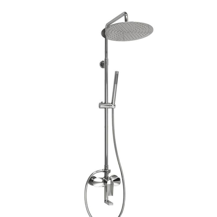 Душевой комплект Wasserkraft A166.116.137.010.CH хром, со смесителем