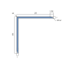 Уголок защитный Neexy pv64-07 BBR бронза блестящая 270x2.5x2.5 фото 2